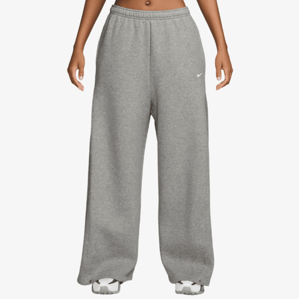 Nike Studio Fleece Mid-Rise Pleated Snap Pants IU1111-063