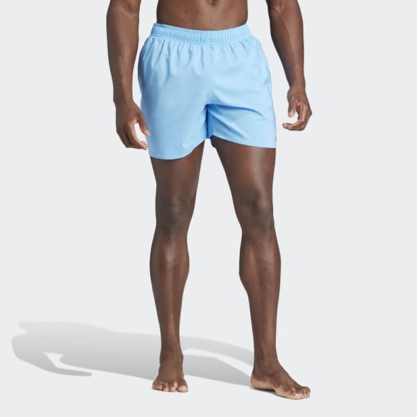 Adidas Solid CLX Short‑Length Men’s Swim Shorts IR6220