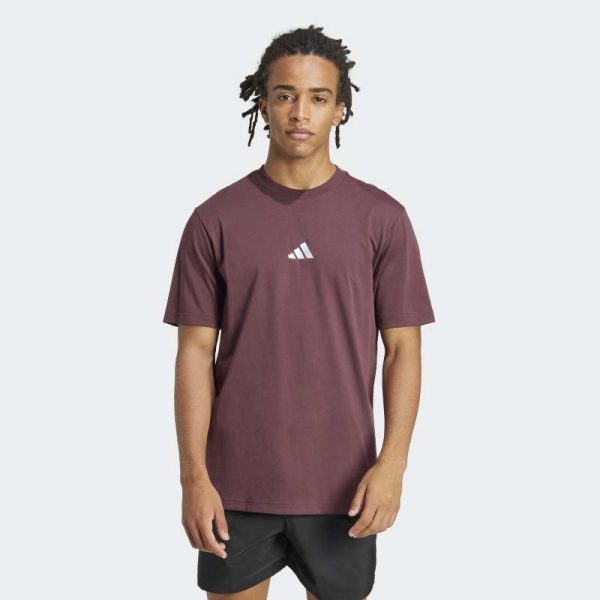 Adidas Essentials Small Logo Single Jersey Tee JF1098