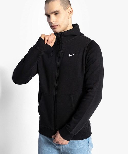 Nike Club Swoosh Fleece Full-Zip Hoodie 611456-010