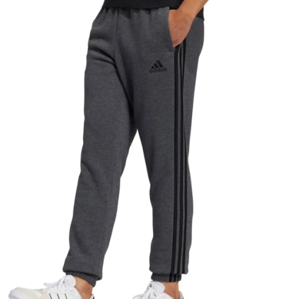 Adidas Essentials Fleece Tapered Elastic Cuff 3-Stripes Pants GK8891