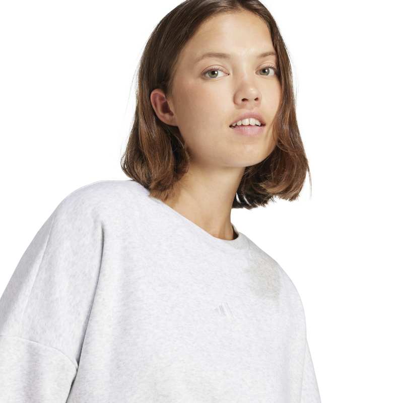 JI6060_6_APPAREL_On Model_Detail View 2_white Adidas Essentials Small Logo Feelcozy Sweatshirt JI6060 – 5