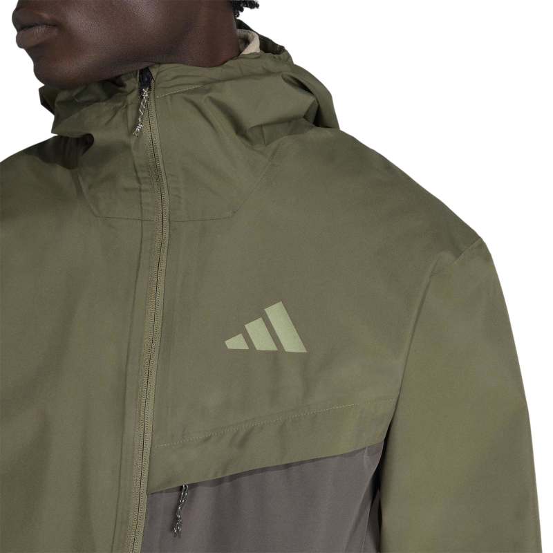 KA6914_6_APPAREL_On Model_Detail View 2_white Adidas TERREX Multi 2 Layer CLIMAPROOF Rain Jacket KA6914 – 4
