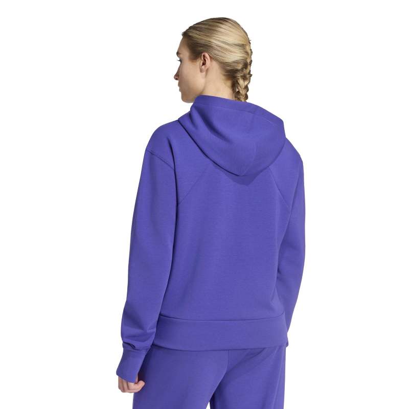 KS3299_3_APPAREL_On Model_Back View_white Adidas Designed 4 Training Full-Zip Hooded Sweatshirt KS3299 – 2