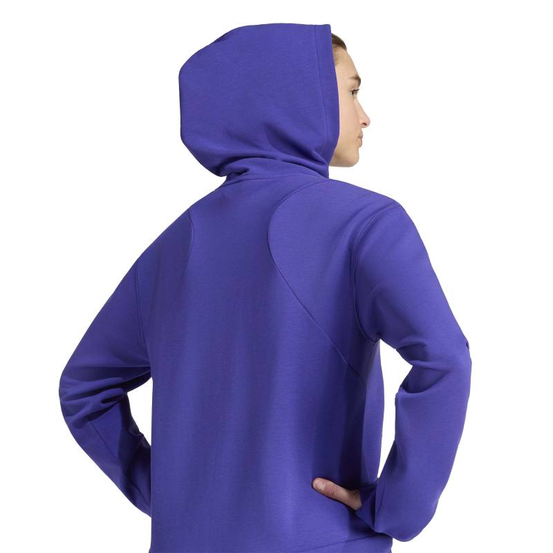KS3299_6_APPAREL_On Model_Detail View 1_white Adidas Designed 4 Training Full-Zip Hooded Sweatshirt KS3299 – 3