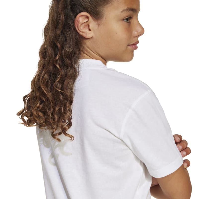 JC9774_9_APPAREL_On Model_Detail View 1_white Adidas Essentials Tee Kids JC9774 – 4