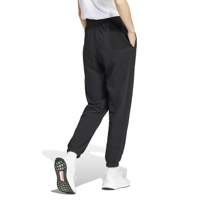 JD7999_4_APPAREL_On Model_Back View_white Adidas Essentials Small Logo French Terry Cuffed Pants JD7999 – 2