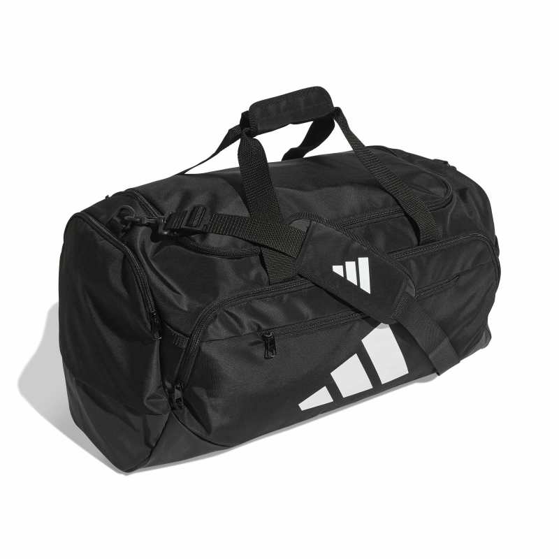 JZ0607_3_HARDWARE_Photography_Front Side Lateral View_white Adidas Training Defender Duffle Medium JZ0607 – 3