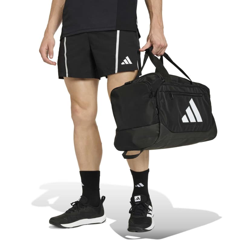 JZ0608_8_HARDWARE_On Model_Standard Extra View_white Adidas Training Defender Duffle JZ0608 – 7